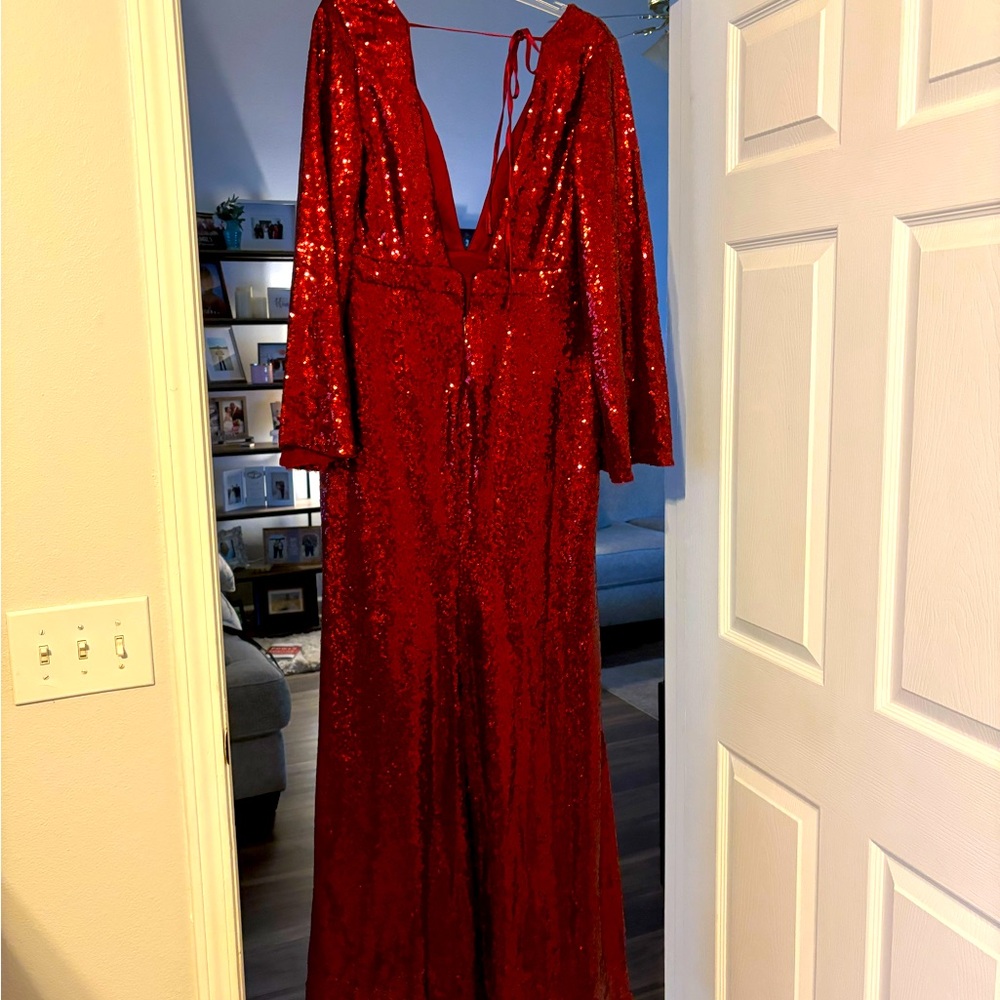 Ever Pretty burgundy dress